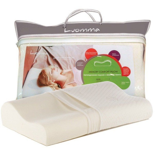 Luomma Lum F-501 Orthopedic Memory Foam Pillow: Neck & Back Support