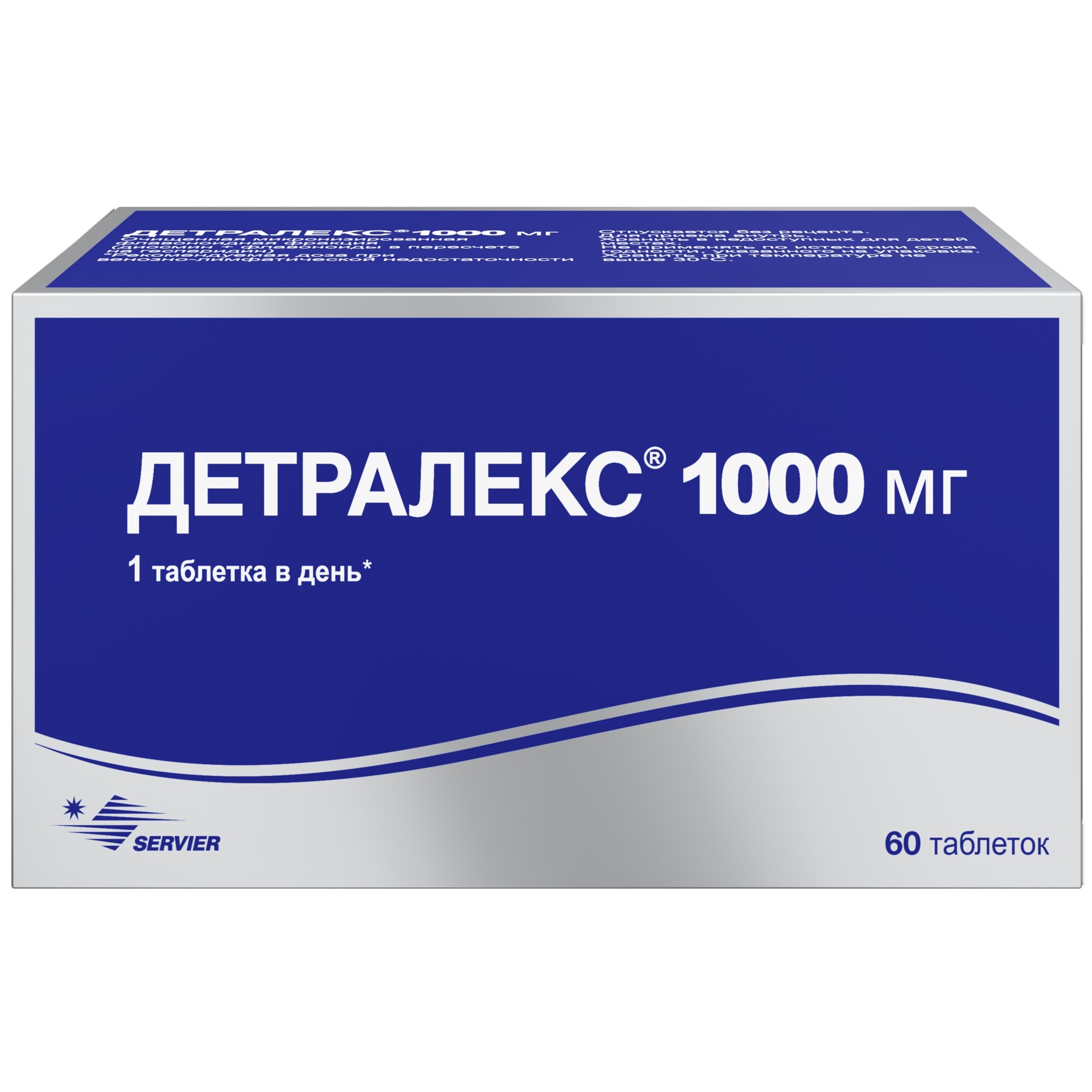 Detralex 1000mg Tablets (60 Count)