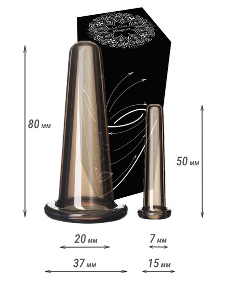 Black Silicone Facial Vacuum Cups: Soft Silicone for Miracle Face Lift