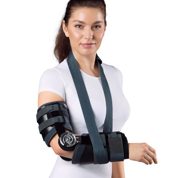 ORTO Professional BEL 400 Extra Strong Elbow Orthosis (L-XL, Universal, Textile & Metal)