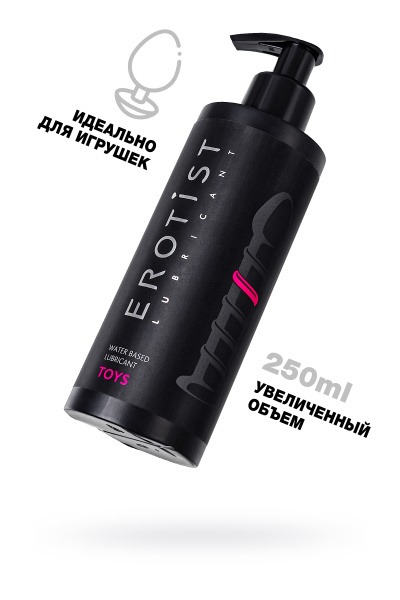 Erotist Lubricants Water-Based Lubricant Gel for Intimate Toys, 250 ml