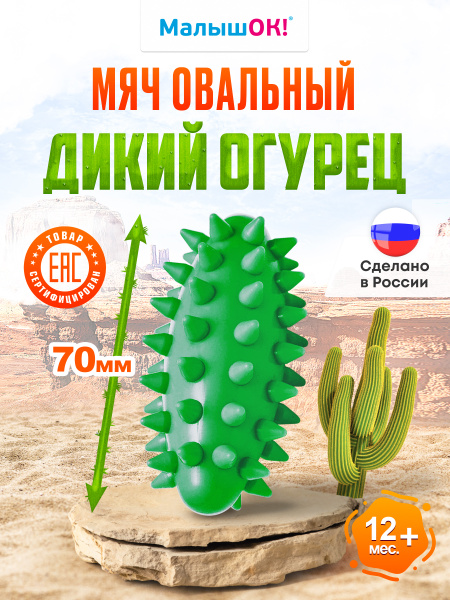 Mini Wild Cucumber Massage Ball: Green, Gift Boxed