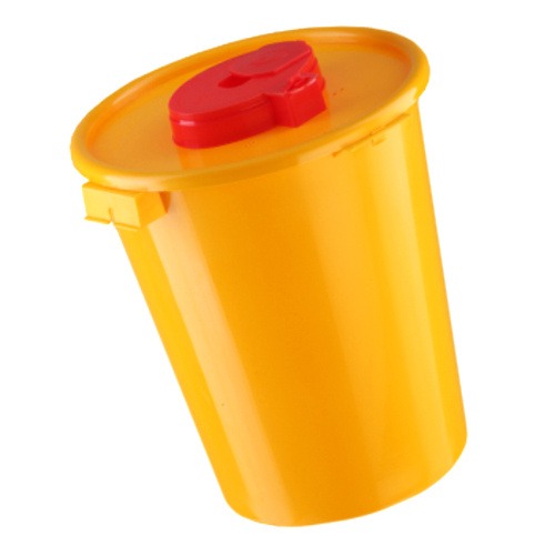 Yellow Disposable Medical Sharps Container (6L, Class B)