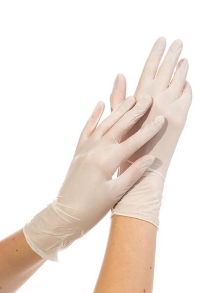 Beroglove Latex Gloves, Size L (100 Count)