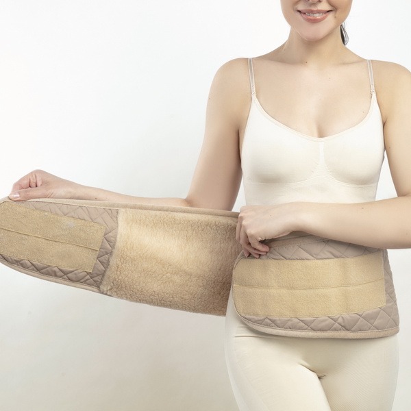 Merino Wool Radiculitis Belt (Size: 60-68, Waist 49-52")