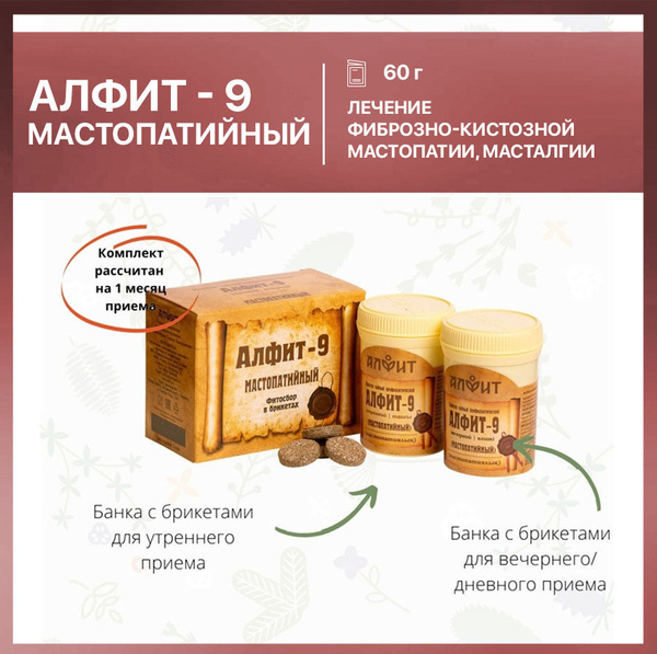 Alfit-9 Mastopathy Treatment: 60g (2-Pack)