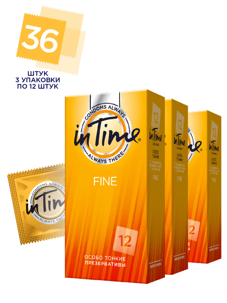 Buy 2 Get 1 Free: IN TIME #12 Fine Condoms (Extra Thin)
