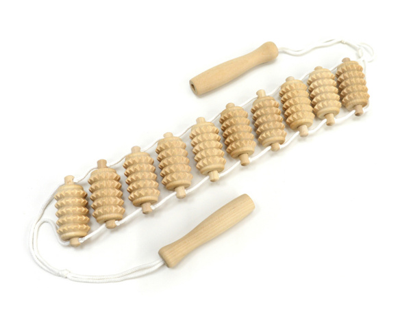 Wooden Roller Massager with Spikes for Body - MA3215