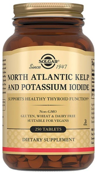Solgar Kelp & Potassium Iodide Tablets (250 Count)