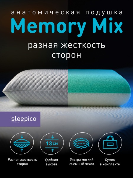 Memory Foam Orthopedic Pillow: Dual-Sided Comfort & Support