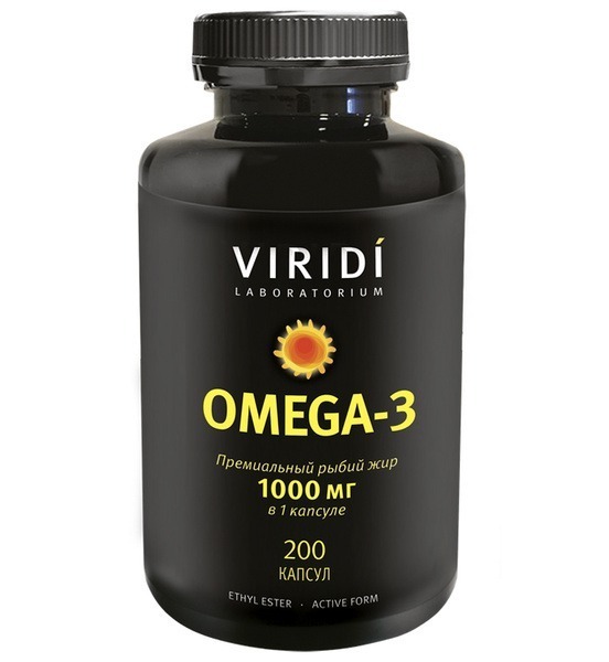 Omega-3 Fish Oil 1000mg - 200 Capsules (Premium, High Potency)