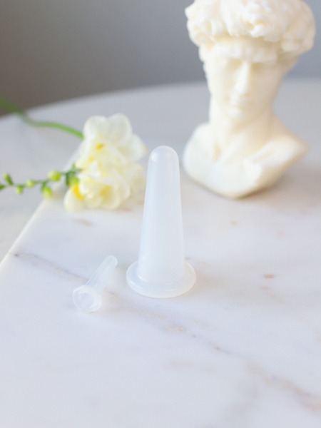 Transparent Silicone Vacuum Face Massage Cups