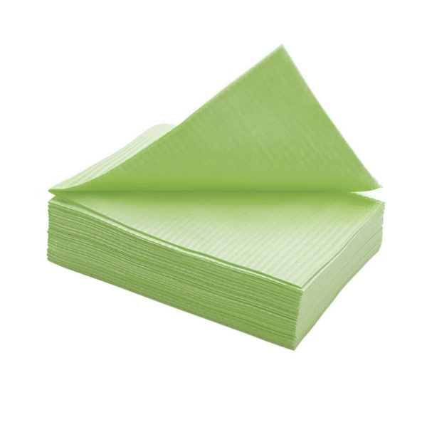 Laminated Paper Napkins, Green, 33x45cm, 500 Count Bulk