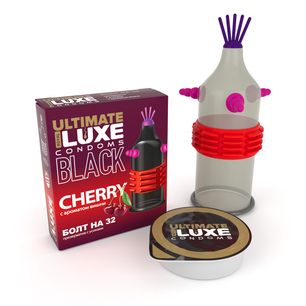 Luxe Black Bolt 32 Condoms