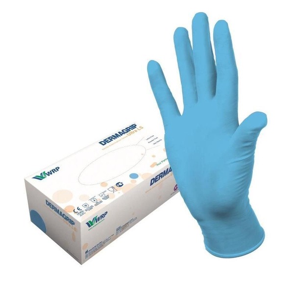 Dermagrip Ultra LS Nitrile Gloves (100 Count, Medium, Powder-Free)