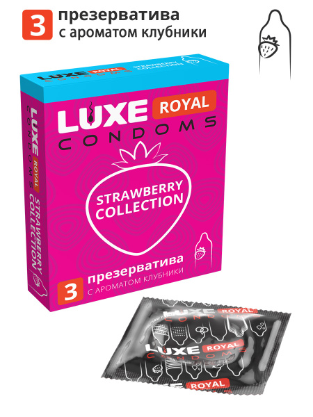 Luxe Royal Strawberry Condoms