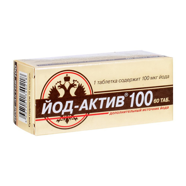 Iod-Activ 100mg Tablets (60 Count) - Dietary Supplement