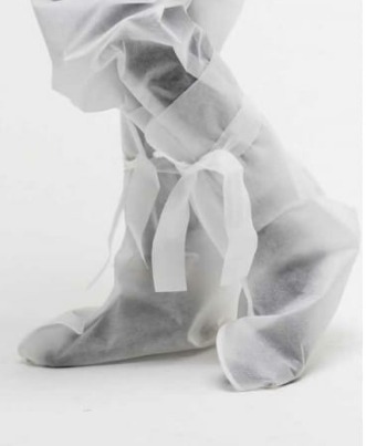 Non-Woven Shoe Covers (40cm, 42gsm) with Ties - 1 Pair