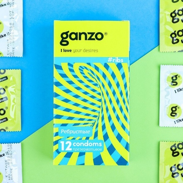 Ribbed Condoms, 12 Pack