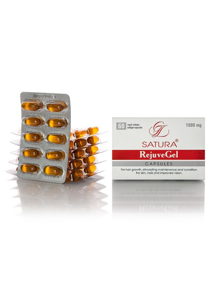 Hair Growth Capsules: Satura Rosta RejuveGel (60 Count)