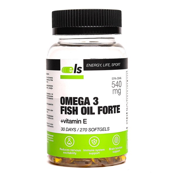 Omega-3 Fish Oil Forte with Vitamin E - 270 Capsules (350mg)