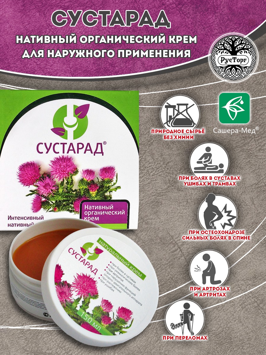 Natural Joint Cream Sustarad - 150ml Jar