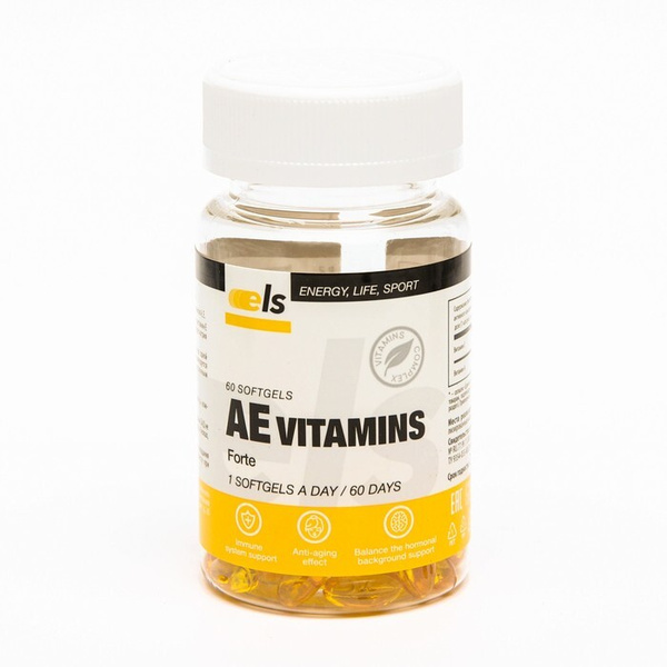AE Vitamins Forte 350mg, 60 Capsules