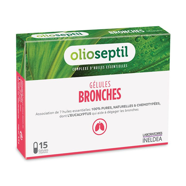 Olioseptil Bronches Capsules (610mg): 15-Capsule Pack