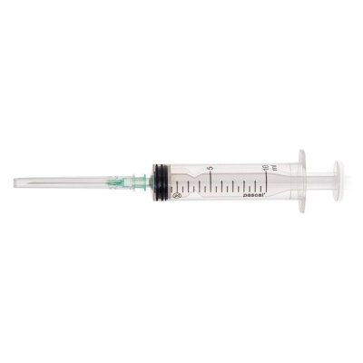 Sterile 10ml 3-Part Luer Syringe with 21G Needle (10 Pack)