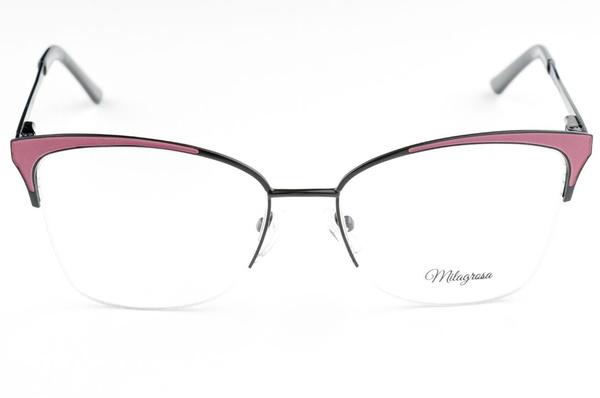 Milagrosa Women's Butterfly Eyeglass Frames: Amaranth Purple, Flex Hinge, & Case Included