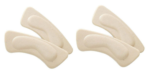 Beige Self-Adhesive Shoe Heel Protectors (2 Pairs)