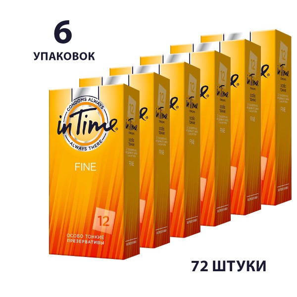 InTime Fine Condoms 6x12 Ultra Thin (72 Count)