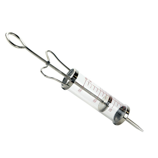 Reusable Glass Jané Syringe 150ml with Fixed Cannula