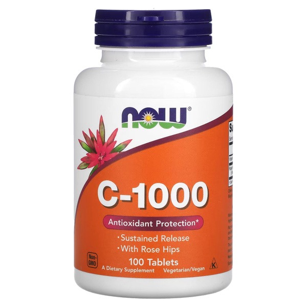 NOW Vitamin C 1000mg - 100 Tablets