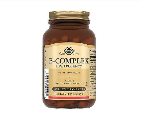 Solgar B-Complex Vitamins: 50 Vegetable Capsules
