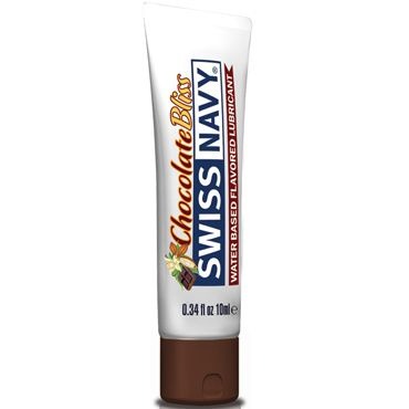 Swiss Navy Chocolate Bliss Edible Lubricant: 10ml Water-Based
