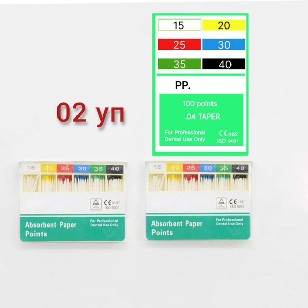 Absorbent Paper Points Endo Files #15-40 (200ct)