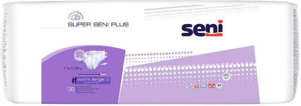 Seni Super Plus Adult Diapers (XL), 30 Count