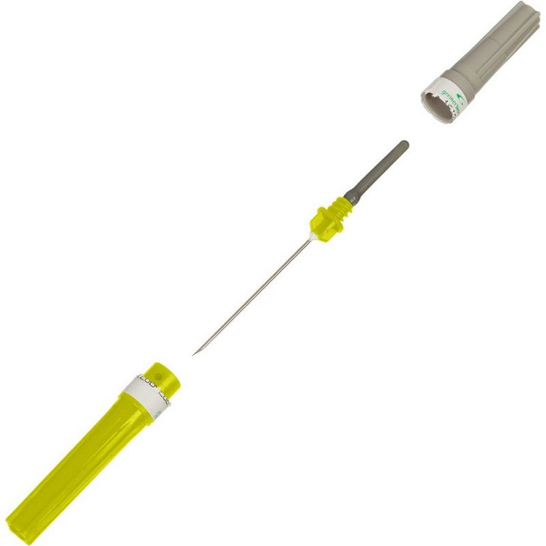 20G (0.9x25mm) Yellow Double-Ended Needle - 100/Box (VACUETTE 450073)