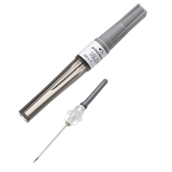 22G (0.7x25mm) Black Double-Ended Needles (100/box) - VACUETTE VISIO PLUS