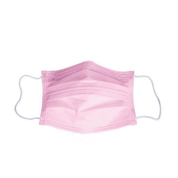 Pink Disposable Face Masks (3-Ply, 10 Pack)