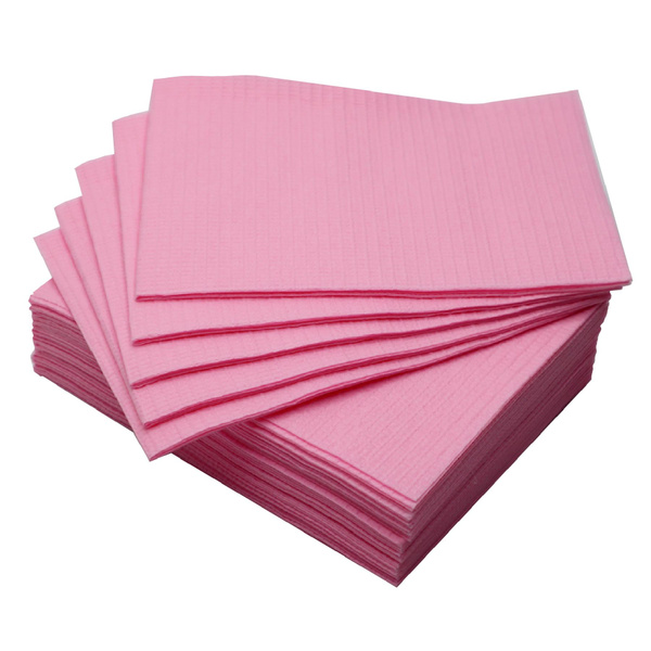 Dental Bibs, 2-Ply, 33x45cm (50 Pack, Pink)