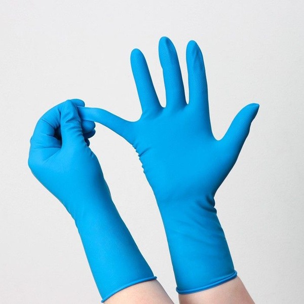 Powder-Free Blue Nitrile Exam Gloves, XL, 50 Count (25 Pairs)