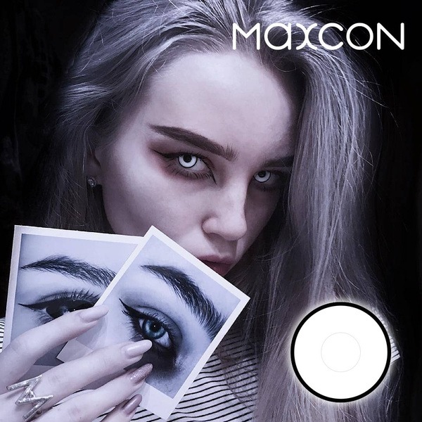 MAXCON Colored Contact Lenses - 0.00 Power, 8.8mm DIA, 12-Month Supply