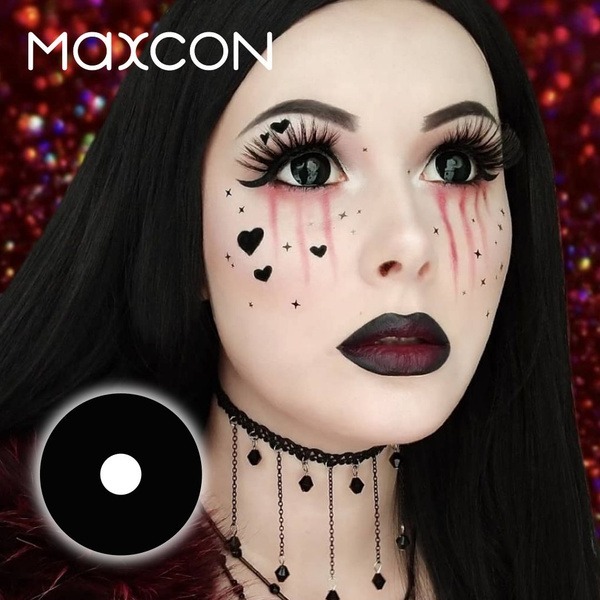 MAXCON Colored Contact Lenses: Semi-Scleral, 0.00 Power, 9-12 Month Wear
