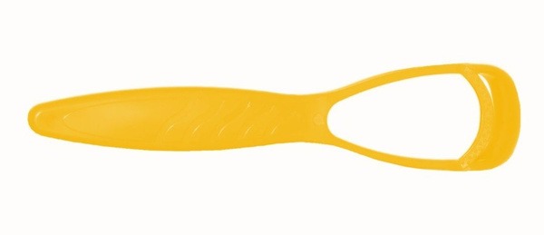 Tongue Cleaner Massager by Torg Lines: Fresh Breath (Yellow)