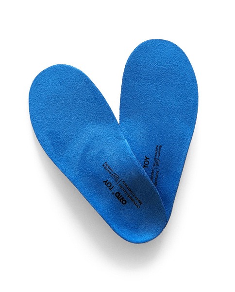 Kids' Orthotic Insoles (Size US 5.5/EU 33, 8.3") - ORTO Toy Series, Blue