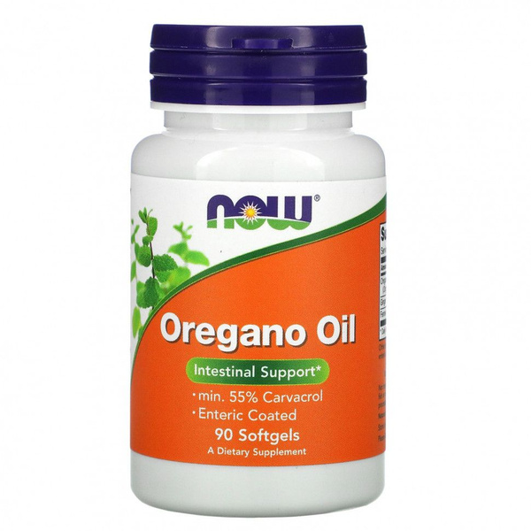 NOW Foods Oregano Oil Supplement for Gut Health, 90 Capsules