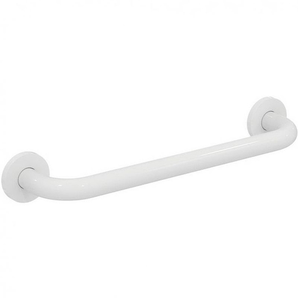 Nofer 15054.100.W White Corner Grab Bar - ADA Compliant