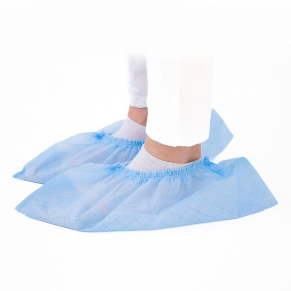 Hexa Shoe Covers, Low-Profile Double-Soled (Sizes 37-39, 25 Pairs/Pack)